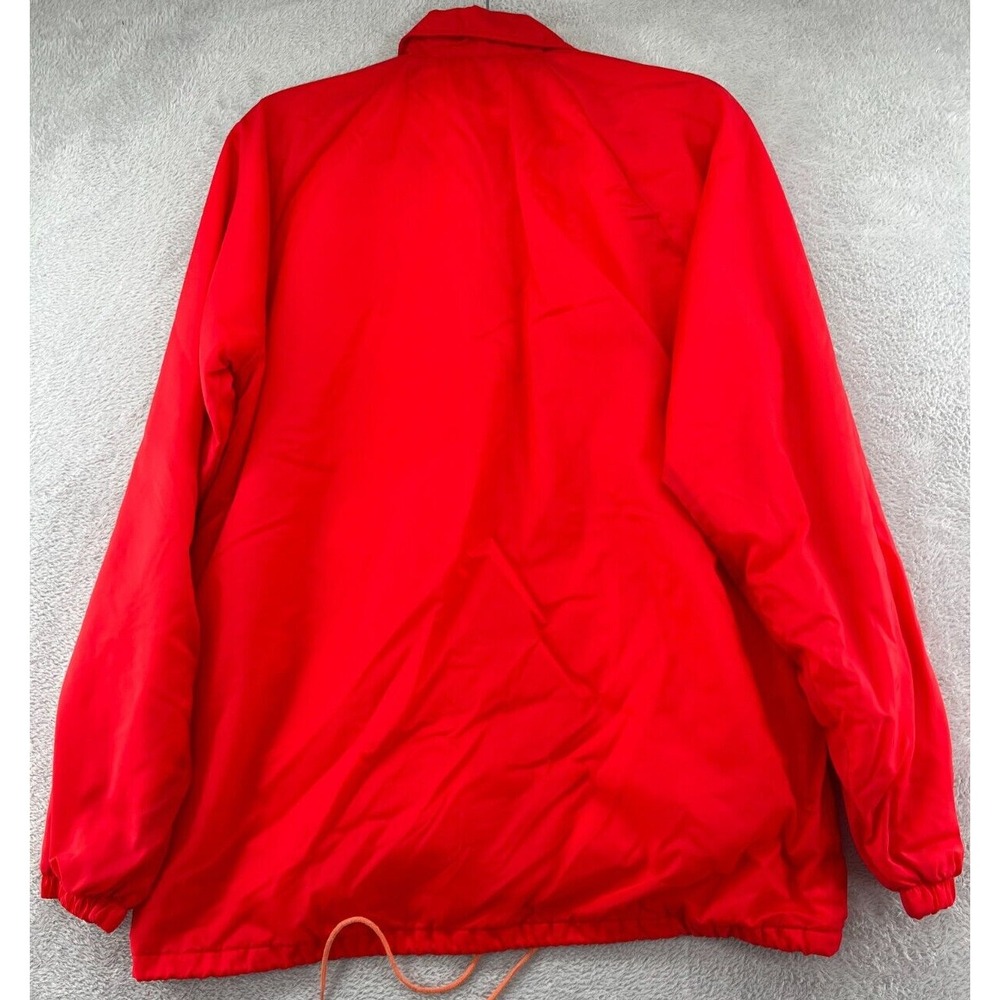 VTG Coachman by Windbreaker Jacket Mens Medium Georgia Bulldogs Red Button Snap - Picture 6 of 7